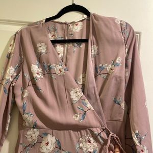 Floral wrap dress